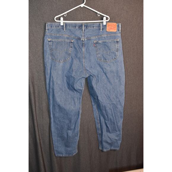 Levi's 560 Men's 44x32 Taper Fit Distressed Denim Jeans Light Wash - Picture 5 of 9